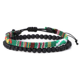 Bohemian Weave Friendship Bracelet Hand Stone Beads Bracelet Women Men Jewelry