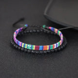 Bohemian Weave Friendship Bracelet Hand Stone Beads Bracelet Women Men Jewelry