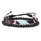 Bohemian Weave Friendship Bracelet Hand Stone Beads Bracelet Women Men Jewelry