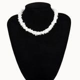 Boho Hawaii Puka Clam Shell Necklace Beach Jewelry