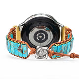 Bohemian Howlite Watch Strap Knit Stone Band