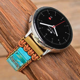 Bohemian Howlite Watch Strap Knit Stone Band