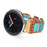 Bohemian Howlite Watch Strap Knit Stone Band