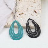 Bohemian Filigree Metal Charms DIY Earrings 41mmx27mm,10PCs