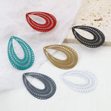 Bohemian Filigree Metal Charms DIY Earrings 41mmx27mm,10PCs