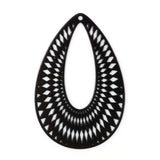 Bohemian Filigree Metal Charms DIY Earrings 41mmx27mm,10PCs
