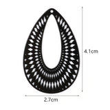 Bohemian Filigree Metal Charms DIY Earrings 41mmx27mm,10PCs