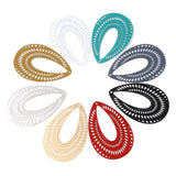 Bohemian Filigree Metal Charms DIY Earrings 41mmx27mm,10PCs
