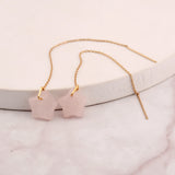 Boho Stone Star Thread Earrings for Women