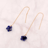 Boho Stone Star Thread Earrings for Women