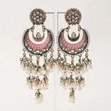 Bohemian Long Earrings Indian Jhumka Jhumki Tassel Earrings