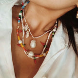 Bohemian Beads Pearl Necklace Mix Match Style Men Women Jewelry