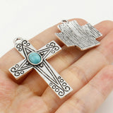 Bohemian Cross Charm Pendant Set