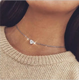 Bohemian Moon Star Heart Choker Necklace Pendant Jewelry Bijoux