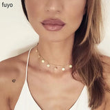 Bohemian Crystal Heart Choker Necklace for Women