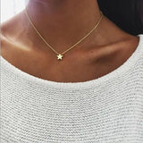 Bohemian Moon Star Heart Choker Necklace Pendant Jewelry Bijoux