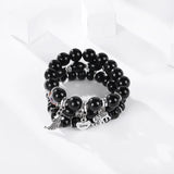 Bohemian Beaded Bracelets Vintage Heart Wings Elephant Bracelets