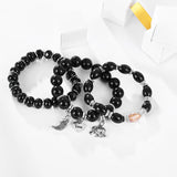 Bohemian Beaded Bracelets Vintage Heart Wings Elephant Bracelets