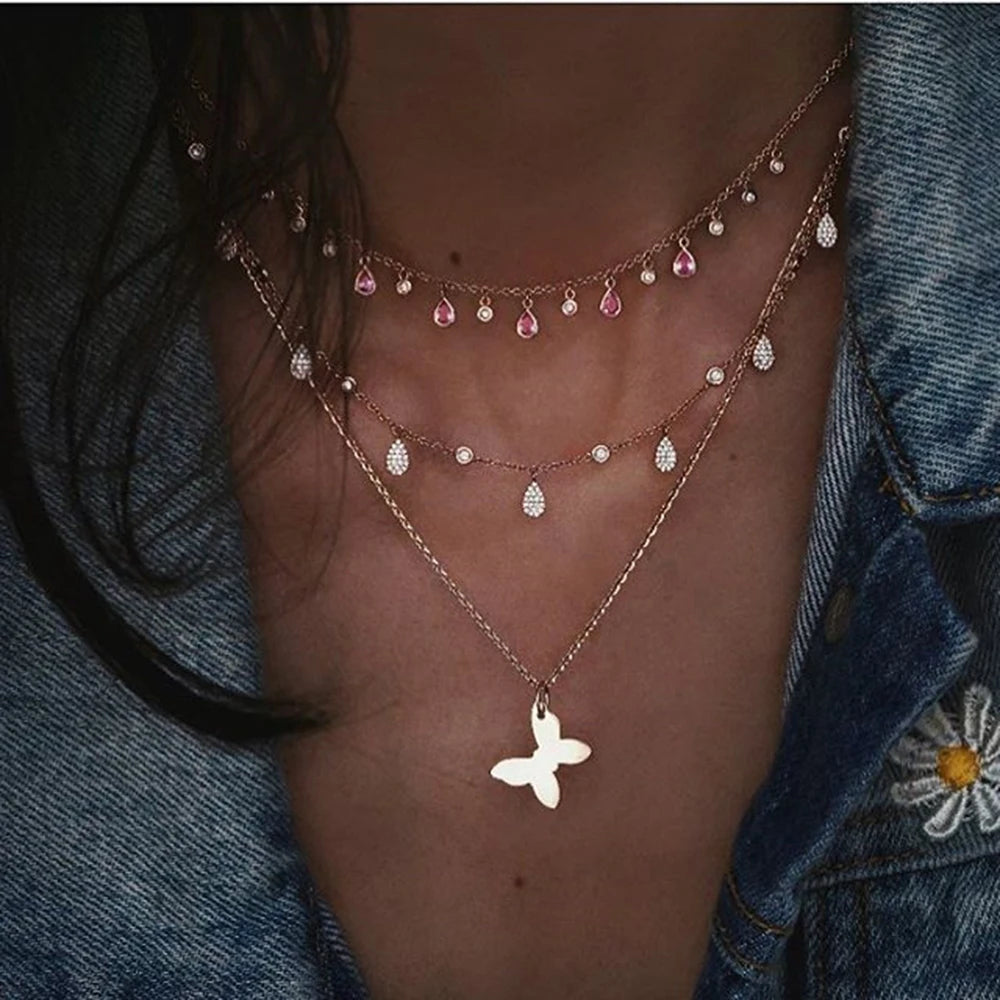 Bohemian Moon Star Necklace Vintage Chokers Jewelry Gift