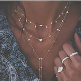 Bohemian Moon Star Necklace Vintage Chokers Jewelry Gift