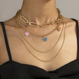 Bohemian Happy Face Pendant Necklace for Women