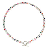 Bohemian Multilayer Enamel Beads Chain Necklace for Woman