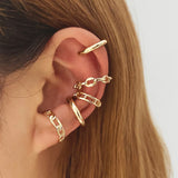 Bohemian Crystal Ear Cuff Earrings For Women