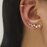 Bohemian Crystal Rhinestone Ear Cuff Earrings For Women