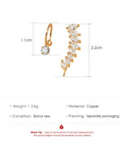 Crystal Ear Cuff Wrap Earrings