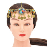 Bohemian National Jewelry Alloy Silver Beads Headwear for Women's Party