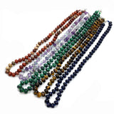Bohemian Gem Necklace with Tiger Eye and Amethyst Charms