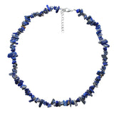 Natural Crystal Gravel Beaded Necklace Choker Semi-precious Stone Gift