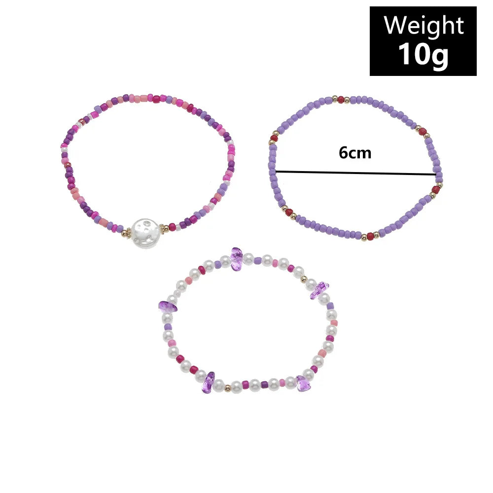 Bohemian Pastoral Seed Beaded Bracelet for Women