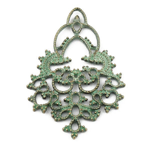 Bohemian Patina Connectors Antique Bronze Charms 10PCs