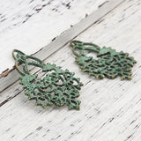 Bohemian Patina Connectors Antique Bronze Charms 10PCs