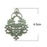 Bohemian Patina Connectors Antique Bronze Charms 10PCs