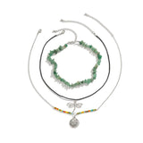Bohemian Carnelian Crystal Necklace Choker