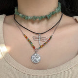 Bohemian Carnelian Crystal Necklace Choker