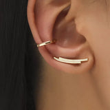 Boho Crystal Ear Cuff Wrap Earrings