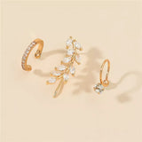 Boho Crystal Ear Cuff Wrap Earrings