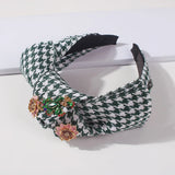 Bohemian Plaid Headbands Women's Hair Accessories Knotted Hairband
