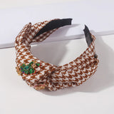 Bohemian Plaid Headbands Women's Hair Accessories Knotted Hairband