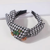 Bohemian Plaid Headbands Women's Hair Accessories Knotted Hairband
