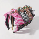 Bohemian Plaid Headbands Women's Hair Accessories Knotted Hairband