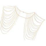 Boho Punk Chain Necklaces Collar Shoulder Chain Style Long Necklaces