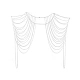 Boho Punk Chain Necklaces Collar Shoulder Chain Style Long Necklaces