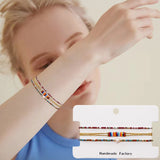 Boho Rainbow Beaded Friendship Bracelet For Women