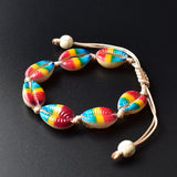 Bohemian Rainbow Sea Shell Bracelet Beach Accessories Women Bracelet