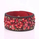 Boho Retro Women's Bracelet Rhinestone Bead Bangle