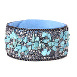 Boho Retro Women's Bracelet Rhinestone Bead Bangle